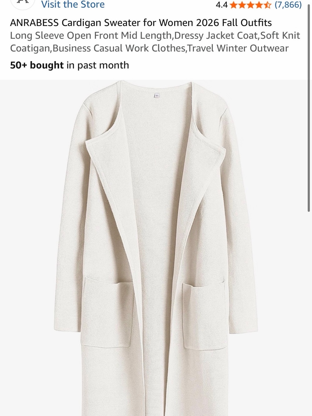Cardigan Sweater - Cream